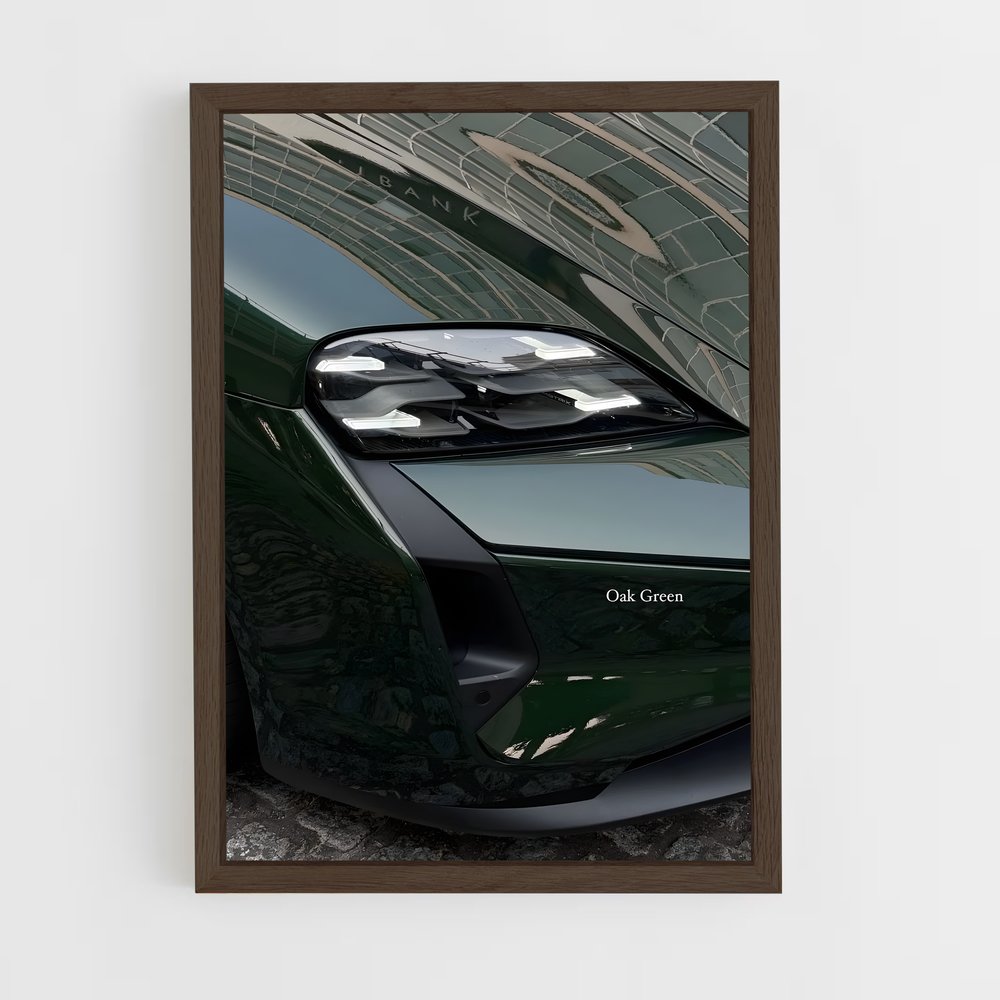 Poster Turbo Émeraude – affiche Porsche (vue 5)